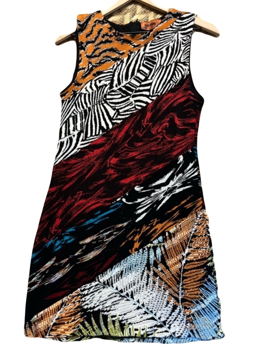 Missoni Dress - Women’s Medium Multicolor - Graphic Shift Sleeveless
